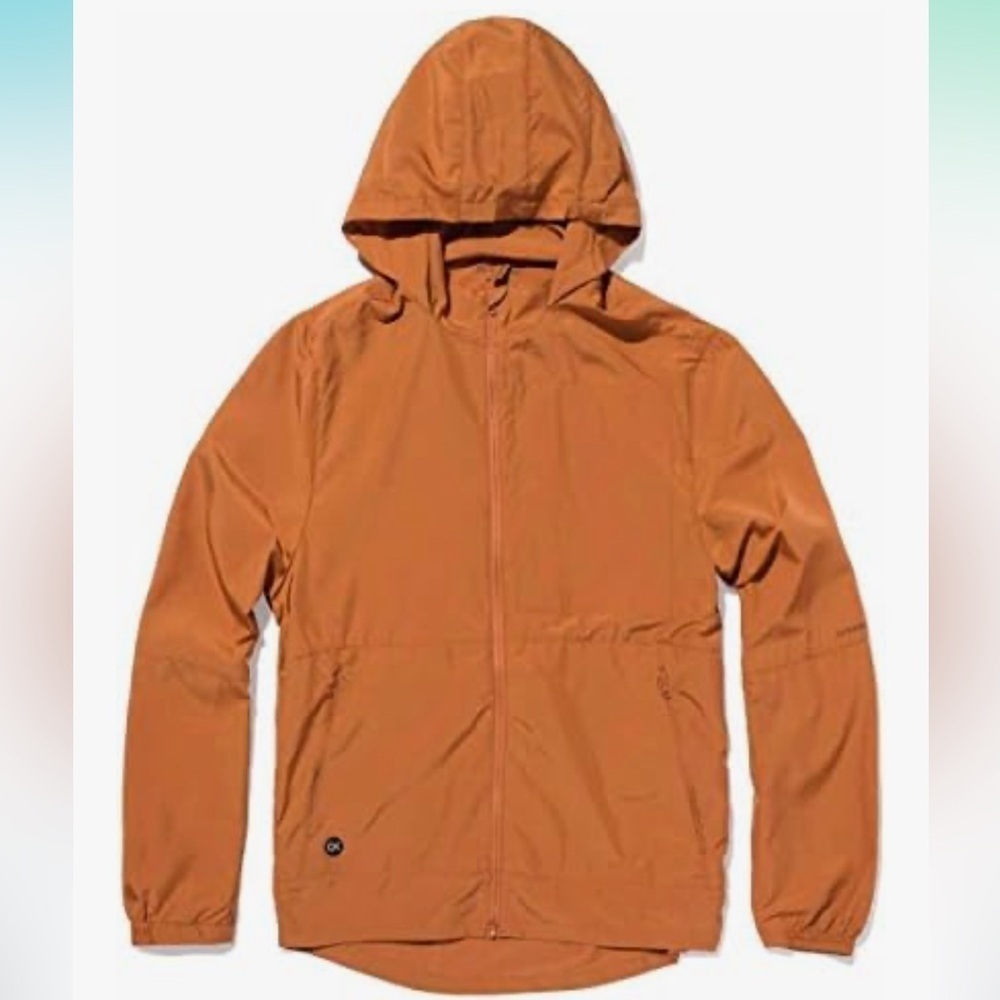 Outerknown Adios Packable Jacket Adobe Orange SIZE SMALL (1)